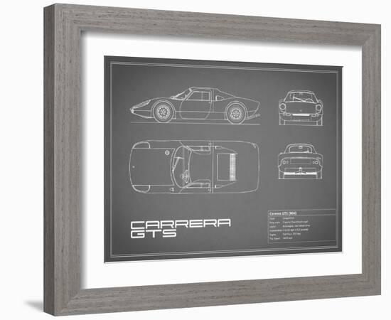 Porsche Carrera GTS-Grey-Mark Rogan-Framed Art Print