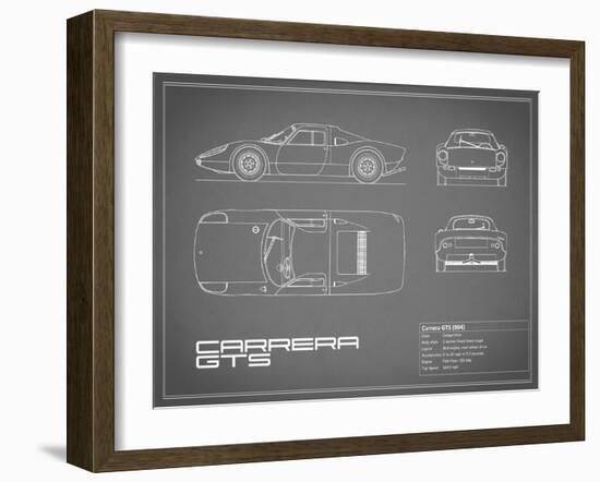 Porsche Carrera GTS-Grey-Mark Rogan-Framed Art Print