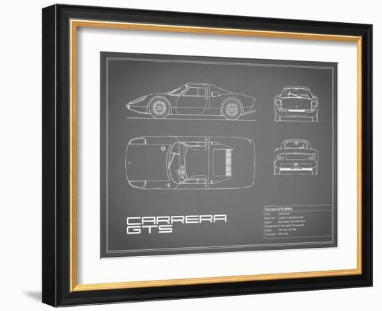 Porsche Carrera GTS-Grey-Mark Rogan-Framed Art Print