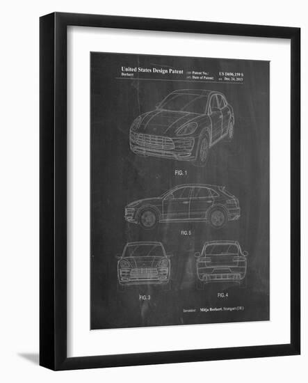 Porsche Cayenne Patent-Cole Borders-Framed Art Print