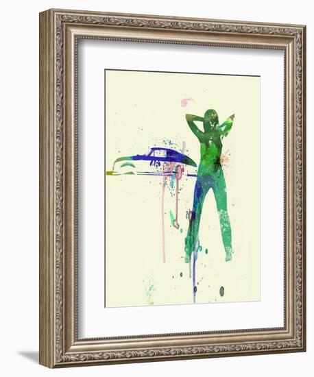 Porsche Girl-NaxArt-Framed Art Print