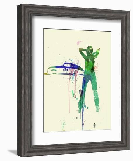 Porsche Girl-NaxArt-Framed Art Print