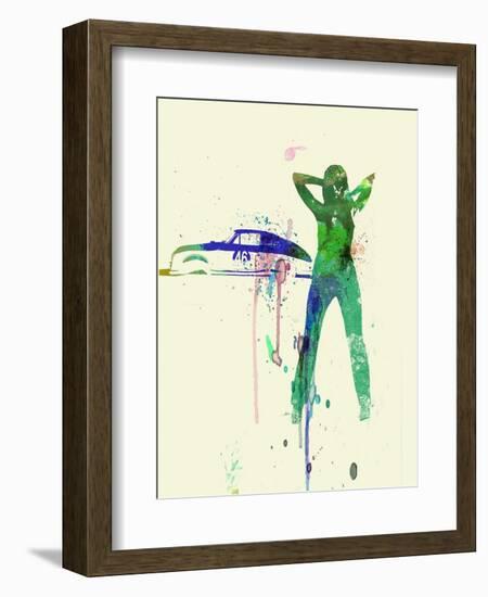 Porsche Girl-NaxArt-Framed Art Print