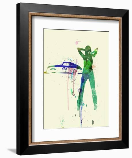 Porsche Girl-NaxArt-Framed Art Print