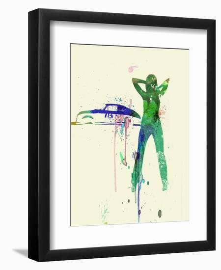 Porsche Girl-NaxArt-Framed Art Print