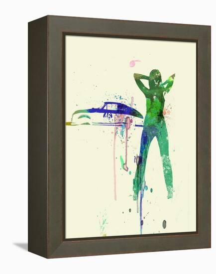 Porsche Girl-NaxArt-Framed Stretched Canvas