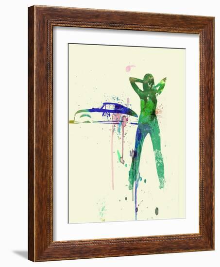 Porsche Girl-NaxArt-Framed Art Print