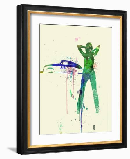 Porsche Girl-NaxArt-Framed Art Print