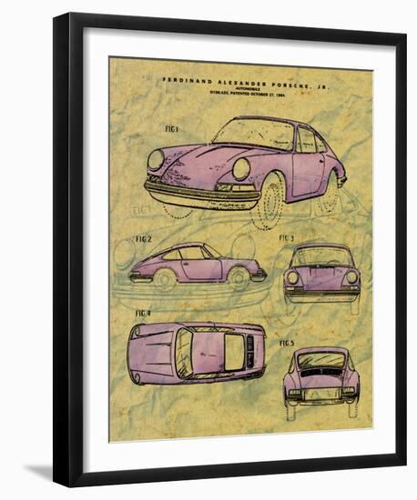 Porsche Patent-null-Framed Art Print