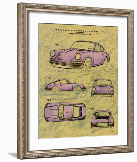 Porsche Patent-null-Framed Art Print