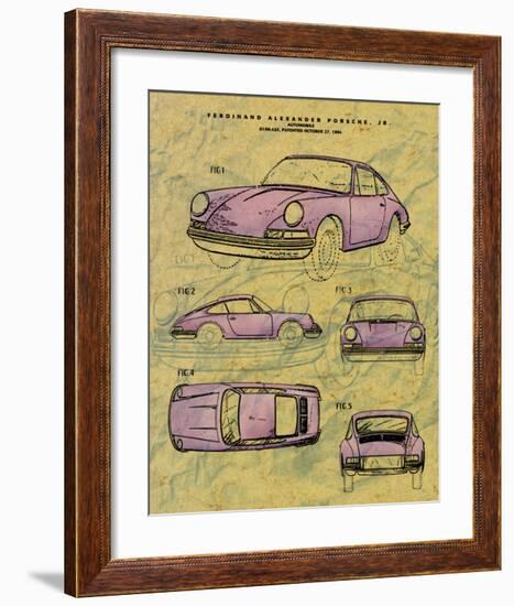 Porsche Patent-null-Framed Art Print