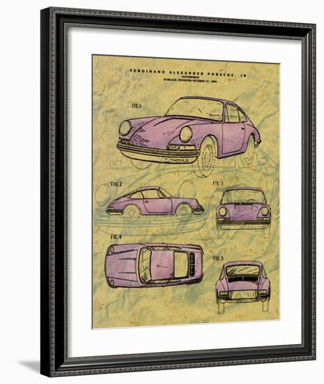 Porsche Patent-null-Framed Art Print