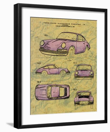 Porsche Patent--Framed Art Print