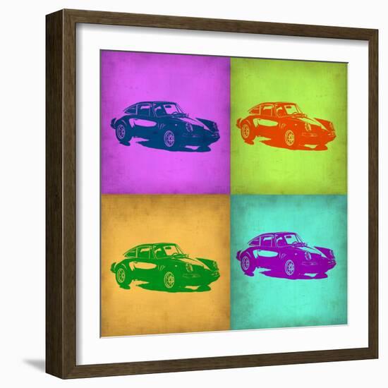 Porsche Pop Art 1-NaxArt-Framed Art Print