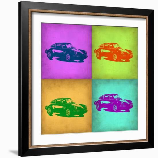 Porsche Pop Art 1-NaxArt-Framed Art Print