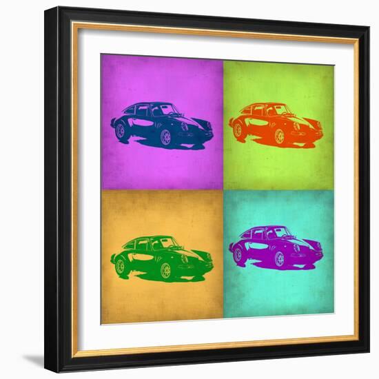 Porsche Pop Art 1-NaxArt-Framed Art Print