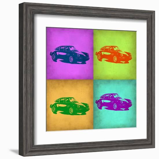 Porsche Pop Art 1-NaxArt-Framed Art Print