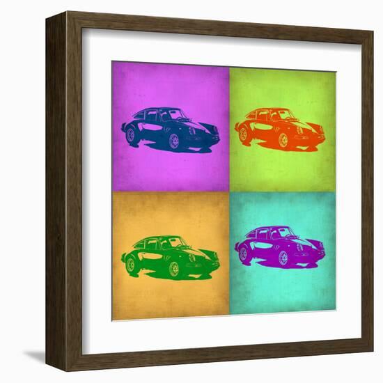 Porsche Pop Art 1-NaxArt-Framed Art Print