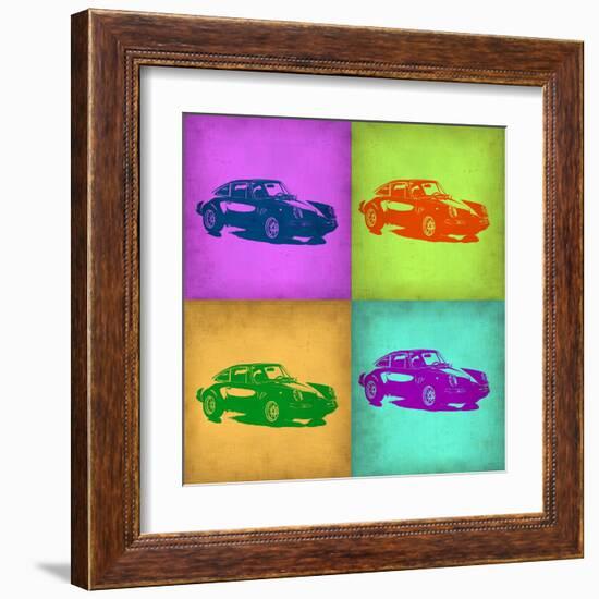 Porsche Pop Art 1-NaxArt-Framed Art Print