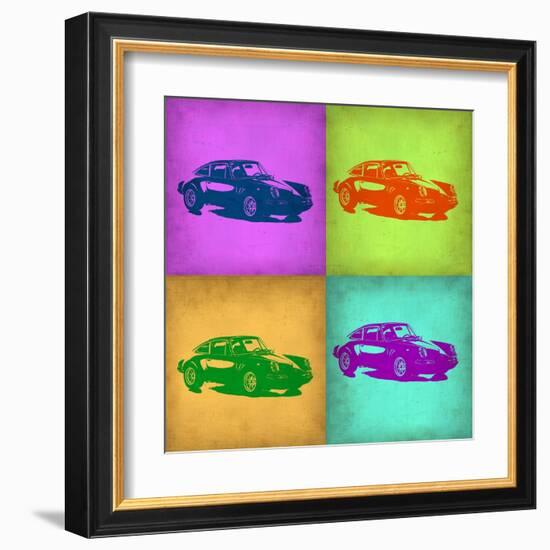 Porsche Pop Art 1-NaxArt-Framed Art Print