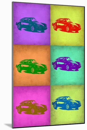 Porsche Pop Art 2-NaxArt-Mounted Art Print