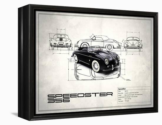 Porsche Speedster 1959-Mark Rogan-Framed Stretched Canvas