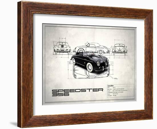 Porsche Speedster 1959-Mark Rogan-Framed Art Print