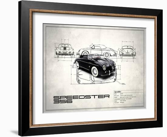 Porsche Speedster 1959-Mark Rogan-Framed Art Print