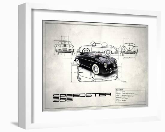 Porsche Speedster 1959-Mark Rogan-Framed Art Print