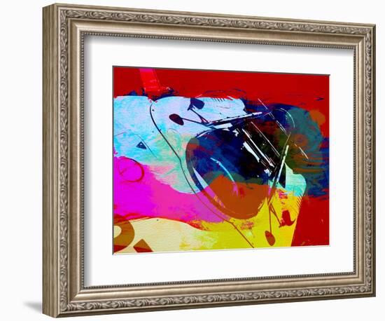 Porsche Watercolor-NaxArt-Framed Art Print