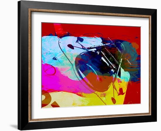 Porsche Watercolor-NaxArt-Framed Art Print