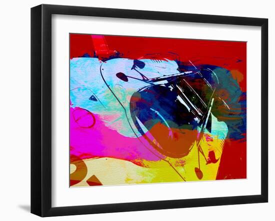 Porsche Watercolor-NaxArt-Framed Art Print