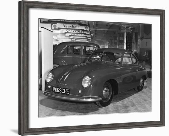 Porshe Automobile at the Motor Show-null-Framed Photographic Print