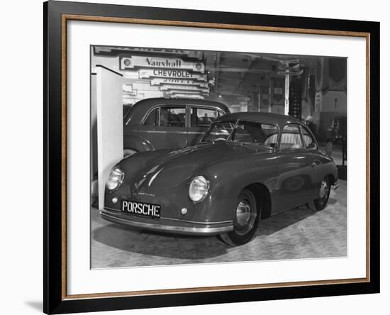 Porshe Automobile at the Motor Show-null-Framed Photographic Print