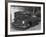 Porshe Automobile at the Motor Show-null-Framed Photographic Print