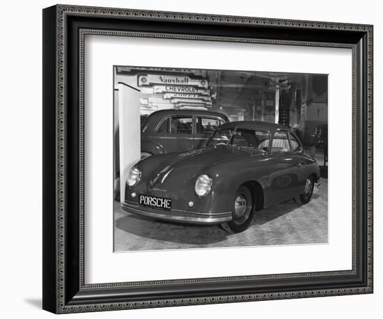 Porshe Automobile at the Motor Show-null-Framed Photographic Print