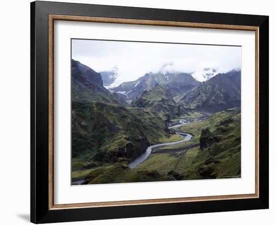 Porsmork Valley, Iceland, Polar Regions-David Poole-Framed Photographic Print