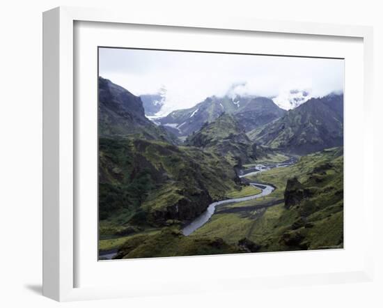 Porsmork Valley, Iceland, Polar Regions-David Poole-Framed Photographic Print