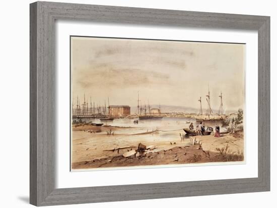 Port Adelaide, from the 'South Australia Illustrated', 1846-George French Angas-Framed Giclee Print