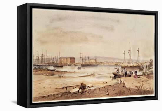 Port Adelaide, from the 'South Australia Illustrated', 1846-George French Angas-Framed Premier Image Canvas