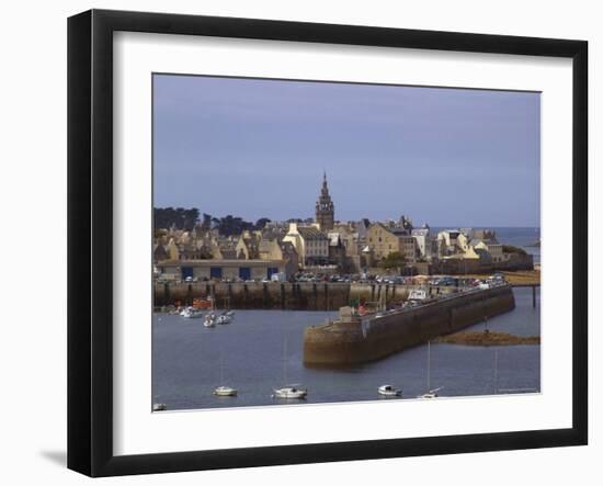 Port and Harbour, Roscoff, Finistere, Brittany, France-David Hughes-Framed Photographic Print