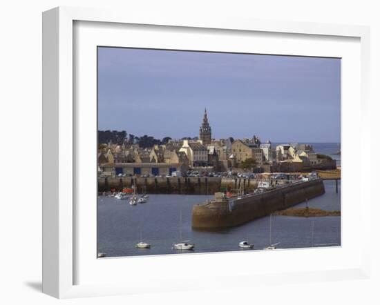 Port and Harbour, Roscoff, Finistere, Brittany, France-David Hughes-Framed Photographic Print