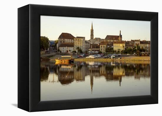 Port and River Dordogne, Bergerac, Perigord, Aquitaine, France, Europe-Rolf Richardson-Framed Premier Image Canvas