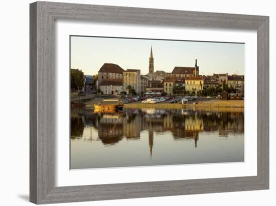 Port and River Dordogne, Bergerac, Perigord, Aquitaine, France, Europe-Rolf Richardson-Framed Photographic Print