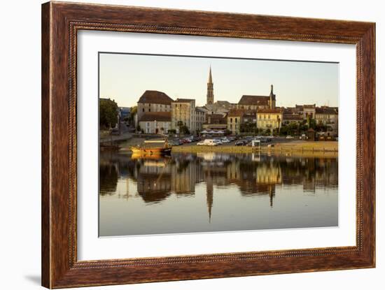 Port and River Dordogne, Bergerac, Perigord, Aquitaine, France, Europe-Rolf Richardson-Framed Photographic Print