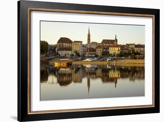 Port and River Dordogne, Bergerac, Perigord, Aquitaine, France, Europe-Rolf Richardson-Framed Photographic Print