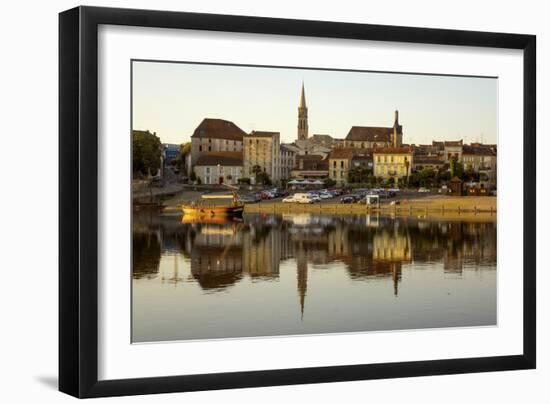 Port and River Dordogne, Bergerac, Perigord, Aquitaine, France, Europe-Rolf Richardson-Framed Photographic Print