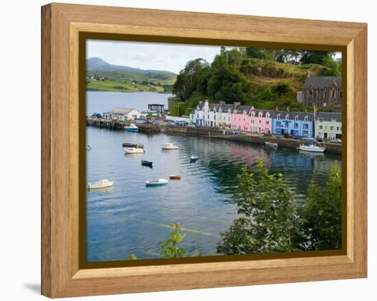 Port and Sailboats in Village of Portree, Isle of Skye, Western Highlands, Scotland-Bill Bachmann-Framed Premier Image Canvas