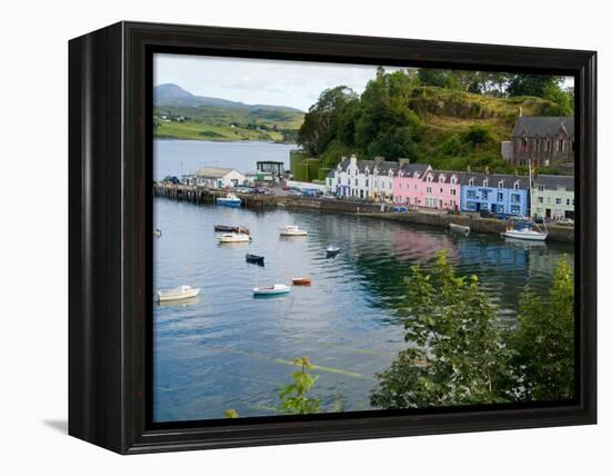Port and Sailboats in Village of Portree, Isle of Skye, Western Highlands, Scotland-Bill Bachmann-Framed Premier Image Canvas
