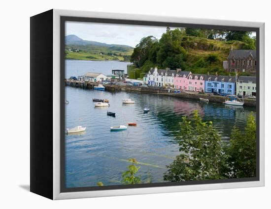 Port and Sailboats in Village of Portree, Isle of Skye, Western Highlands, Scotland-Bill Bachmann-Framed Premier Image Canvas